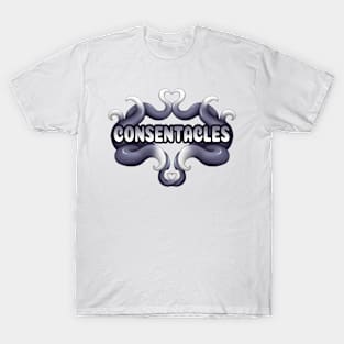 Black and White Consentacles T-Shirt